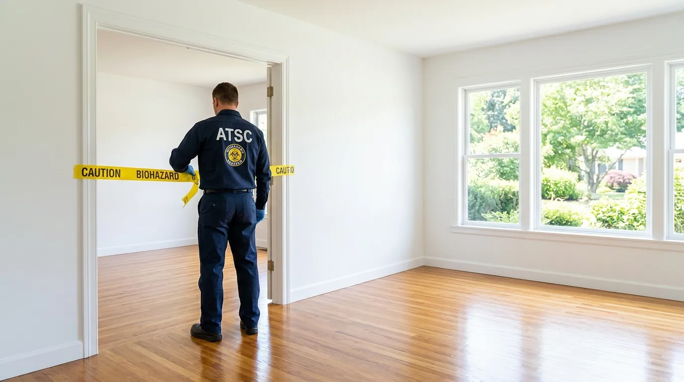 Certified biohazard cleanup crew performing Crime Scene Cleanup in South Saint Paul